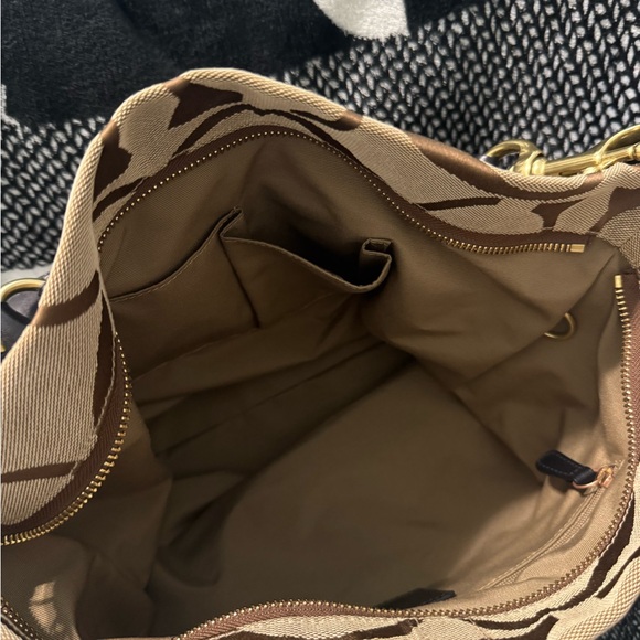 Coach Brown Signature Canvas Bag - Picture 11 of 13